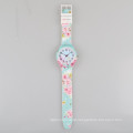 flower watches with plastic back, plastic watch case